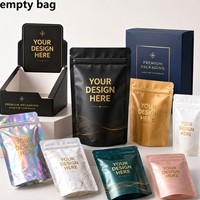 Sachets d'emballage de créatine à marque privée avec impression numérique personnalisée, refermables à fermeture éclair, pochettes verticales pour poudre avec logo (emballage seul)