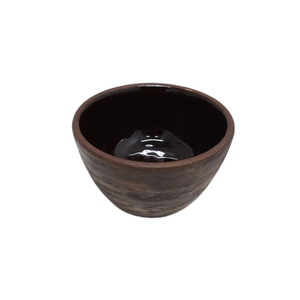 Bol de service de nourriture de forme ronde en bois de conception unique fini naturel pour la Table à manger de cuisine bols de service de nourriture en vrac faits à la main - Product Image 2