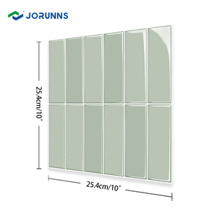 Jorunns 3D ánh sáng màu xanh lá cây vỏ và dính tường gạch bóng tự dính gạch Vinyl backsplash nhà bếp phòng tắm tường trang trí gạch - Product Image 3