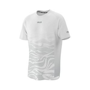 เสื้อยืดวิ่งเทรลผู้ชาย DUNE สีขาว-ไอซ์ ซิลค์ ถักทอจากโพลีเอสเตอร์ 100% พิมพ์ลายแบบซับลิเมชั่น - Product Image 1
