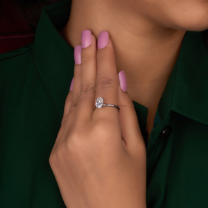 แหวนเพชรรูปวงรีทรงรีขนาด2.25 CT ทรงวงรีวงยาวสำหรับ VVS1เพชรโมอิสซาไนต์บดน้ำแข็งรูปวงรีทรงรี D - Product Image 5