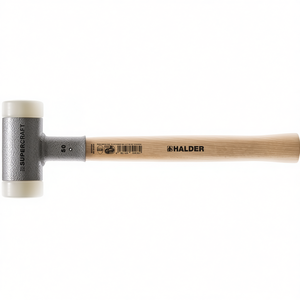 Supercraft Soft-Faced <b>Hammer</b> 370mm Length 50mm Head Diameter Hickory & Hard Nylon Recoil-Free White HALDER for Garden Hand Tools - Product Image 3