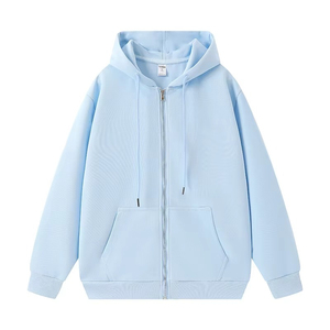 Sweat-shirts à capuche zippés pour hommes en molleton 100% coton, poids lourd, vente en gros, hiver, épaules tombantes, avec logo personnalisé, fabriqués au Pakistan - Product Image 1