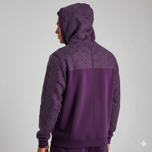 Sudadera con Capucha Premium para Hombre Rexfit Sports, con Diseño de Pedrería |   Logotipo Impreso en la Parte Delantera |   Chaqueta de Invierno de Forro Polar para Calle - Product Image 6