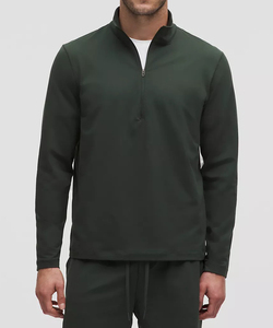 Sweat-shirt à col rond à fermeture éclair sur le devant, coupe décontractée unique, de qualité supérieure, pour hommes, style urbain, tissu doux, chaud et léger - Product Image 6