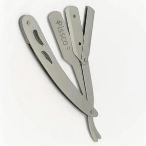 Shaving Knife Stainless Steel Folding <b>Men</b> Barber Tools <b>Hair</b> Razor Stainless Steel <b>Hair</b> Eyebrow Beard Folding Made By Pissco - Product Image 2