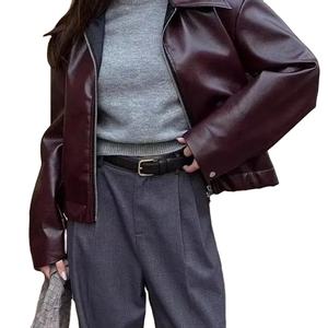 Chaqueta de doble cara 2025 para mujer, abrigo informal, sobrecamisa elegante, botón Vintage, moda de otoño - Product Image 1