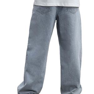 Pantalon en jean oversize pour homme en tissu respirant, style urbain, haute qualité, prix de gros - Product Image 6