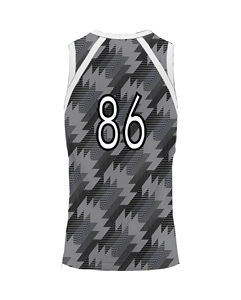 Hauts de basket-ball en maille de polyester uniformes de basket-ball à impression numérique complète - Product Image 3