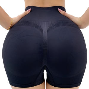 Pantalones cortos de yoga sin costuras de cintura alta hechos a medida, mallas deportivas de entrenamiento con cintura elástica y patrón de impresión, tarifas atractivas - Product Image 1