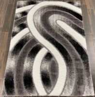 Adiva Gaziantep Jacquard-Gewebter Maschinell Gefertigter Waschbarer Hochfloriger Rechteckiger Shaggy-Teppich Beste Qualität Türkischer Polyester Mittel
