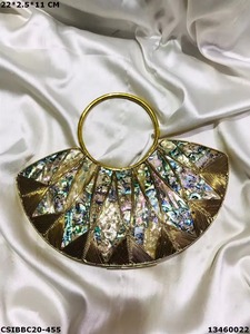 สุภาพสตรีสาวผู้หญิงแฟชั่นชุดราตรีแม่มุกกระเป๋าคลัทช์แฮนด์เมด funky อะคริลิคสวยงามสําหรับสไตล์ออกแบบกระเป๋าคลัทช์ - Product Image 2