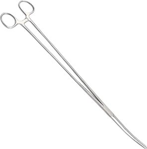 Pinzas hemostáticas curvas largas de 16 ", pinzas de abrazadera de bloqueo de acero inoxidable certificadas por CCC, uso de Hobby de pesca de Enfermería Médica - Product Image 1