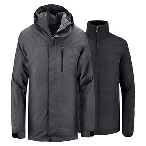 Veste d'hiver de haute qualité, logo OEM, camping, randonnée, denim personnalisé, vintage, col montant, motif uni, imperméable, respirante, pour hommes - Product Image 1