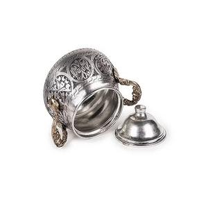 Plat de service en cuivre écologique avantageux avec poignées et boutons en laiton pour un usage domestique et hôtelier - Product Image 3