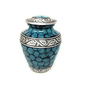 โกศเผาอลูมิเนียมสำหรับเผาขี้เถ้าของมนุษย์ดีไซน์ลายนูน - Product Image 4