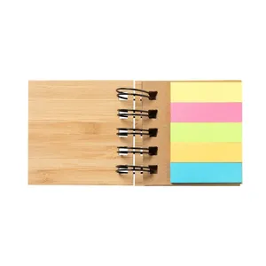 Juknok Eco-Friendly Bamboo Notebook Promotional Gadgets with <b>Sticky</b> Notes - Product Image 5