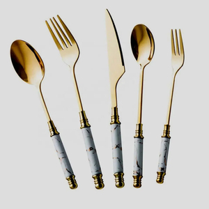 High Quality Stainless Steel Cutlery Set with Silver Handle <b>Mirror</b> Finished for Dining and Wedding <b>Tabletop</b> From India - Product Image 6