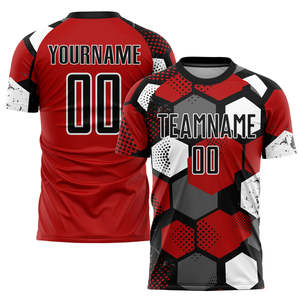 Camisetas de fútbol personalizadas más vendidas, uniforme de fútbol transpirable que absorbe la humedad rápida, ropa de equipo Premium para partidos y entrenamiento - Product Image 3