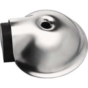 INTERSTEEL – Pare-vent de porte en acier inoxydable mat avec montage sur cheville de 66 mm et 22 mm de hauteur - Product Image 1