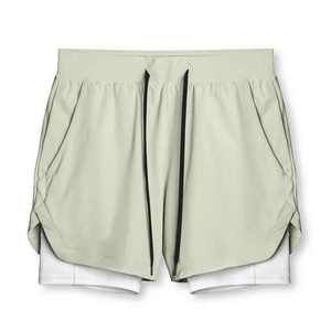 Pantalones cortos deportivos 2 en 1 para hombre, pantalones cortos para correr, ejercicio, Jogging, personalizados - Product Image 3