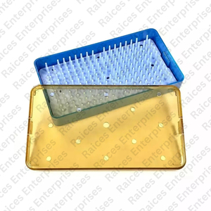 CE Certified ISO Approved Microsurgical <strong>Instrument</strong> <strong>Sterilization</strong> Box Featuring Silicone Pad for Abdominal Surgery Manual Product - Product Image 2