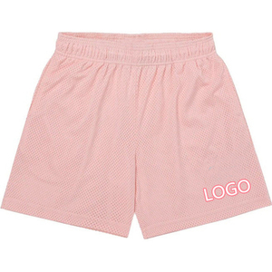 2024 Custom Logo Men'S Quick-Drying 5 Inch Inseam Double Layers <b>String</b> Mens Plain Basketball Gym Shorts Men Blank Mesh Shorts - Product Image 3