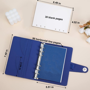 Máy tính xách tay Vòng da, hoàn chỉnh với phong bì tiền mặt dây kéo và bảng chi phí có tổ chức để theo dõi ở lại trên ngân sách của bạn - Product Image 2