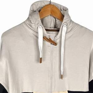 เสื้อครอปมีฮู้ดแบบสวมหัวมีฮู้ดสีดำมีซิปแบบลำลองสำหรับผู้หญิงเสื้อผ้าแนวสตรีทผ้าคอตตอนระบายอากาศได้ดีเสื้อกันหนาวมีฮู้ดปรับแต่งได้สำหรับฤดูหนาว - Product Image 3