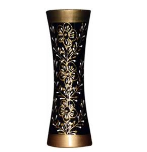 แจกันดอกไม้ทองเหลืองสีทองขนาด8นิ้วงานทำมือสลักลายสำหรับตกแต่งบ้านแจกันห้องนั่งเล่นทรงยาว - Product Image 3