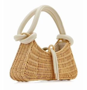 Da chính hãng sang trọng ly hợp túi buổi tối túi phụ nữ Phụ nữ túi xách handmade sáng tạo dệt tay mùa hè mở đóng cửa - Product Image 2