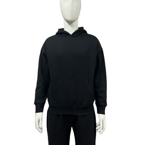 Ensemble de survêtement d'hiver pour homme en molleton ample en coton brodé personnalisé, 2 pièces, de haute qualité - Product Image 2