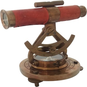 6-inch hải lý Brass theodolite alidade la bàn Quá Cảnh Kính thiên văn cổ cụ khảo sát cho Marine sử dụng - Product Image 4