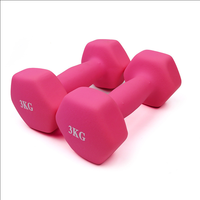 Mancuernas Hexagonales Ajustables Recubiertas de Neopreno Unisex, Pesas Libres de Alta Calidad para Gimnasio, en KGS/LBS