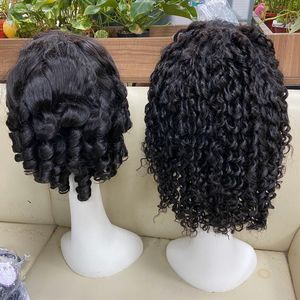 Las mejores pelucas de venta Cabello humano Encaje frontal Peluca frontal de encaje suizo Material de cabello crudo - Product Image 5