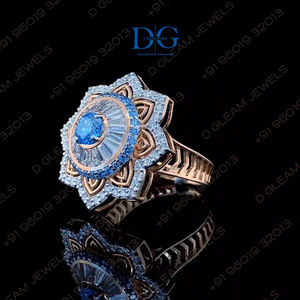 Moissanita de 5 Quilates, Corte Redondo, Engaste de Puntas, Oro Amarillo de 14K, Certificado IGI, Joyería Fina Étnica, Regalo para Boda, Compromiso, Fiesta, Aniversario - Product Image 1