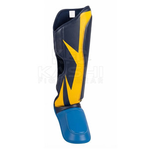 Protège-tibias d'entraînement d'arts martiaux à faible MOQ, ajustables, en cuir PU, antidérapants et légers pour la boxe et le kickboxing - Product Image 4