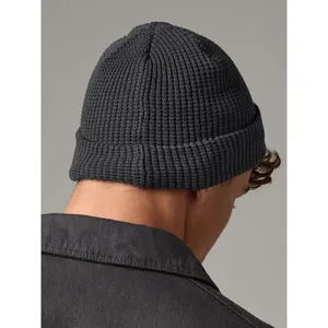 Organic Cotton Waffle <b>Beanie</b> Sustainable Winter Sports Accessories - Product Image 5