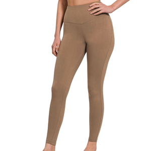 Leggings para Mujer al por Mayor, Ropa de Yoga, Algodón Orgánico, Fibra de Bambú, Cintura Media, Transpirables, Ecológicos, Secado Rápido, Ligeros para Verano - Product Image 2