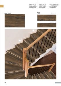 Meilleur prix Volvo Series 300x900mm Carreaux d'escalier en porcelaine émaillée antidérapants aspect marbre décoratif moderne - Product Image 3