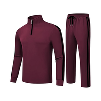 Ensemble de survêtement décontracté deux pièces pour homme, coupe oversize, coupe-vent imprimé écologique, veste de sport streetwear
