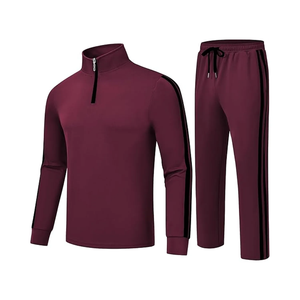 Conjunto de ropa de calle con chaqueta deportiva extragrande de chándal de dos piezas cortavientos informal estampado unisex personalizado - Product Image 1