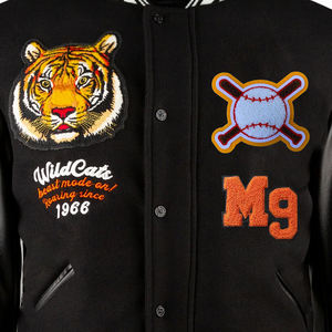 Innovadoras chaquetas universitarias Costuras incrustadas en LED Telas que absorben la humedad Ropa de calle ligera chaqueta universitaria moda Retro - Product Image 4