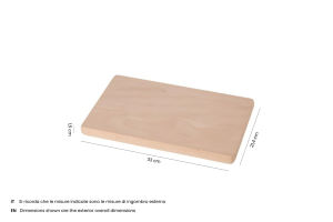 Planche à découper rectangulaire en bois pour cicchetti (finger food) 33x22x1,5 - Product Image 4