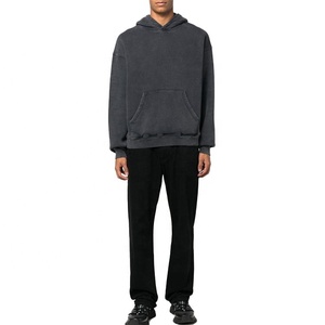 Sweats à capuche et sweat-shirts pour hommes unis à capuche de haute qualité grande taille personnalisés pull épais vierge survêtement surdimensionné personnalisé surdimensionné - Product Image 3