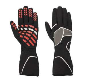 Long-Lasting Black Go-Kart <b>Racing</b> <b>Gloves</b> for Boys Customized Design Leather Car <b>Racing</b> <b>Gloves</b> with Label - Product Image 1
