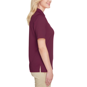 Polo de señoras de algodón 100% de alta calidad con logotipo personalizado al por mayor polo de golf ajustado de costilla elástica para mujer - Product Image 5