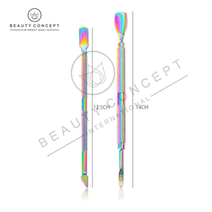 Empujador de cutículas de uñas con logotipo personalizado de Color arcoíris, empujadores de cutículas sostenibles más nuevos de Beauty Concept International - Product Image 2