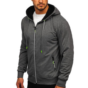 Stylish <b>Men's</b> 100% Cotton <b>Fleece</b> Fabric Hoodie Long Sleeves High Quality Heavy Weight <b>Thick</b> Custom Printed Thermal Embroidered - Product Image 4