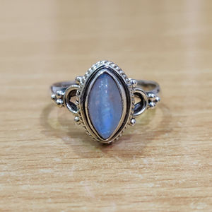 Bague Vintage Tendance Moostone 3,1 Grammes Diamant Taillé Plaqué Or Rose et Or Blanc Sertissage Clos Certifié IGI - Product Image 1